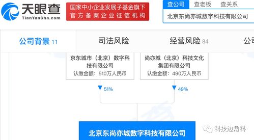 京東成立北京東尚亦城數科公司，拓展基礎軟件服務與軟件開發業務